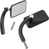 Biltwell Utility Rectangle Side View Mirror Pair w/Perch Mount Motorcycle Accessories-0640