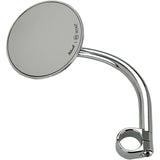 Biltwell Utility Round Side View Mirror w/Clamp-On Mount 1" Motorcycle Accessories-0640