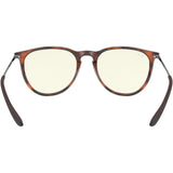 Ray-Ban Erika Blue-Light Clear Women's Lifestyle Polarized Sunglasses-