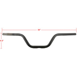 Thrashin Supply 1" High Bend Street Harley-Davidson Cruiser Motorcycle Handlebars-