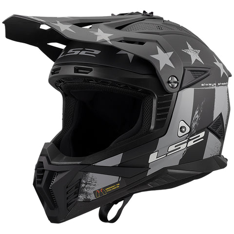 LS2 Gate II Battle Scar Adult Off-Road Helmets-708