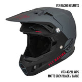 2 Units of Fly Racing Formula CC Centrum Adult Off-Road Helmets Matte Grey / Black Large