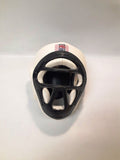 ProForce Headguard w/Face Cage White Small
