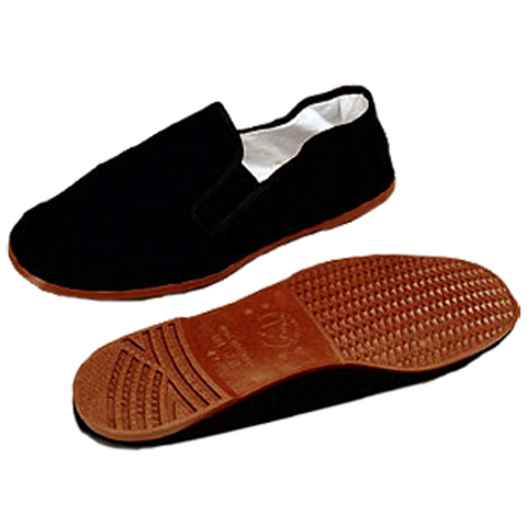 Kung Fu Shoes Brown Plastic Soles
