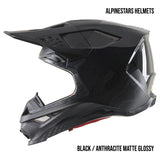 Alpinestars Supertech M8 Echo MIPS Adult Off-Road Helmets Black / Anthracite Matte Glossy