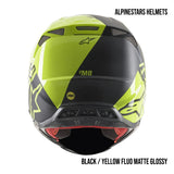 Alpinestars Supertech M8 Echo MIPS Adult Off-Road Helmets Black / Yellow Fluo Matte Glossy