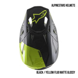 Alpinestars Supertech M8 Echo MIPS Adult Off-Road Helmets Black / Yellow Fluo Matte Glossy