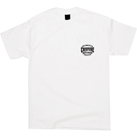 Creature Nappin Pocket Men's Short-Sleeve Shirts - White