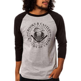 Crooks & Castles Misconduct Raglan Men's 3/4-Sleeve Shirts-I1390115