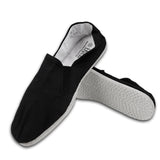 Kung Fu Shoes White Cotton Sole Black