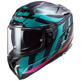 LS2 Challenger Carbon Flames Full Face Adult Street Helmets-327
