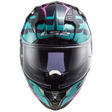 LS2 Challenger Carbon Flames Full Face Adult Street Helmets-327