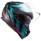 LS2 Challenger Carbon Flames Full Face Adult Street Helmets-327