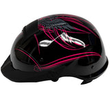 LS2 Rebellion Wheels & Wings Half Face Adult Cruiser Helmets-590