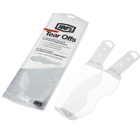 100% Laminated Tear-Off Goggles Accessories-5804