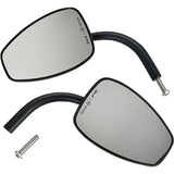 Biltwell Utility Teardrop Side View Mirror Pair w/Perch Mount Motorcycle Accessories-0640