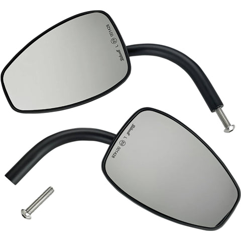 Biltwell Utility Teardrop Side View Mirror Pair w/Perch Mount Motorcycle Accessories-0640