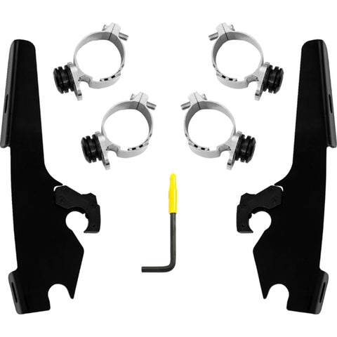 Memphis Shades Chief Fats/Slim Windshield Trigger-Lock Complete Mount Kit Motorcycle Accessories-2321