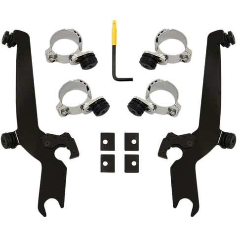 Memphis Shades Rebel No-Tool Trigger-Lock Mount Kit for Sportshield Motorcycle Accessories-2321