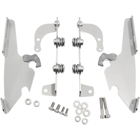 Memphis Shades Dyna Fats/Slim Windshield Trigger-Lock Complete Mount Kit Motorcycle Accessories-2320