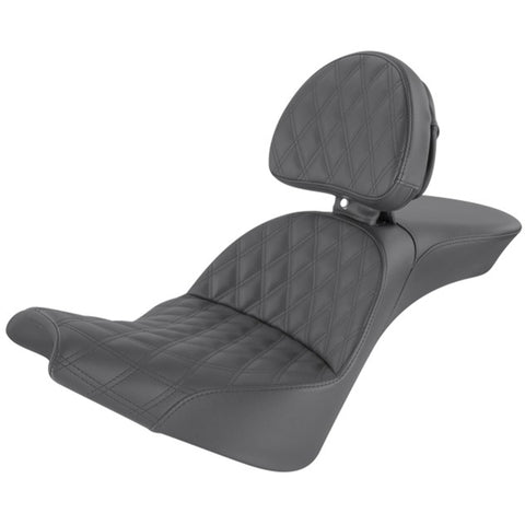 Saddlemen 2018-2025 Softail Street Bob FXBB/S, Standard FXST Explorer LS Seat with Driver's Backrest Motorcycle Accessories-0802