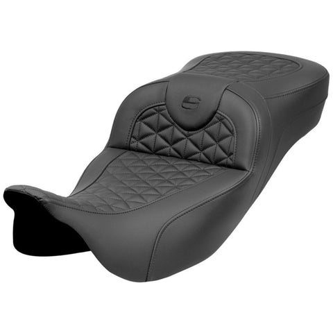 Saddlemen 2008-2024 FLHR, FLHT, FLHX & FLTR Extended Reach Roadsofa Tri-Gripper Seat Motorcycle Accessories-0801