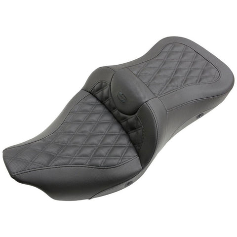 Saddlemen 2008-2024 FLHR, FLHT, FLHX & FLTR Heated Extended Reach Roadsofa LS Seat Motorcycle Accessories-0801