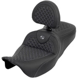 Saddlemen 2008-2024 FLHR, FLHT, FLHX & FLTR Roadsofa DS Seat w/Drivers Backrest Motorcycle Accessories-0801