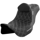 Saddlemen 2008-2024 FLHR, FLHT, FLHX & FLTR SDC Pro Series Performance Gripper Seat w/ Driver's Lumbar Rest Motorcycle Accessories-0801