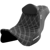 Saddlemen 2008-2024 FLHR, FLHT, FLHX & FLTR SDC Pro Series Performance Gripper Seat w/ Driver's Lumbar Rest Motorcycle Accessories-0801