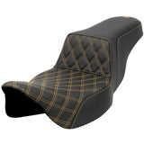 Saddlemen 2008-2024 FLHR, FLHT, FLHX & FLTR Step-Up Front LS Seat Motorcycle Accessories-0801