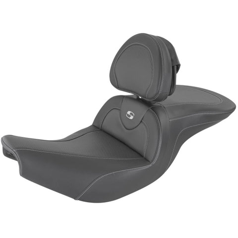 Saddlemen 2014-2025 Chieftain/Springfield/Roadmaster/2014-20 Chief Roadsofa CF Seat with Drivers Backrest Motorcycle Accessories-0810