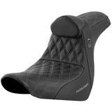 Saddlemen 2018-2025 Low Rider FXLR/FLXRS/FLXRST, Sport Glide FLSB Pro Series SDC Performance Gripper Seat with Lumbar Rest Motorcycle Accessories-0802