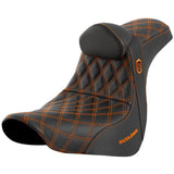 Saddlemen 2018-2025 Low Rider FXLR/FLXRS/FLXRST, Sport Glide FLSB Pro Series SDC Performance Gripper Seat with Lumbar Rest Motorcycle Accessories-0802