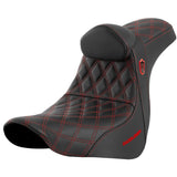 Saddlemen 2018-2025 Low Rider FXLR/FLXRS/FLXRST, Sport Glide FLSB Pro Series SDC Performance Gripper Seat with Lumbar Rest Motorcycle Accessories-0802