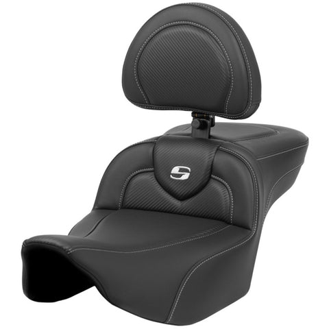 Saddlemen 2024-25 Road Glide / Street Glide, 2023-25 CVO Road Glide / Street Glide RoadSofa CF Ext Reach Seat With Backrest Motorcycle Accessories-0801