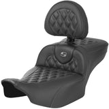 Saddlemen 2024-25 Road Glide / Street Glide, 2023-25 CVO Road Glide / Street Glide RoadSofa CF LS Ext Reach Seat with Driver Backrest Motorcycle Accessories-0801