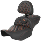 Saddlemen 2024-25 Road Glide / Street Glide, 2023-25 CVO Road Glide / Street Glide RoadSofa CF LS Ext Reach Seat with Driver Backrest Motorcycle Accessories-0801
