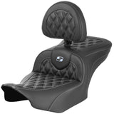 Saddlemen 2024-25 Road Glide / Street Glide, 2023-25 CVO Road Glide / Street Glide RoadSofa CF LS Seat with Drivers Backrest Motorcycle Accessories-0801