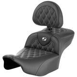 Saddlemen 2024-25 Road Glide / Street Glide, 2023-25 CVO Road Glide / Street Glide RoadSofa LS Ext Reach Seat with Backrest Motorcycle Accessories-0801