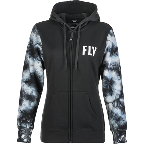 Fly Racing Tie-Dye Women's Hoody Zip Sweatshirts-358