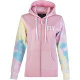 Fly Racing Tie-Dye Women's Hoody Zip Sweatshirts-358