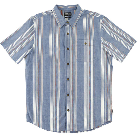 O'Neill Gilmour Men's Button Up Short-Sleeve Shirts - Blue