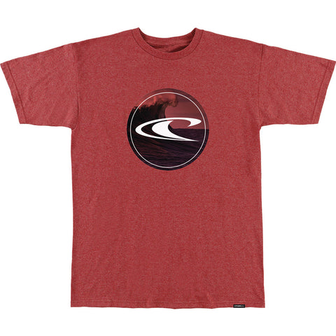 O'Neill Middle Classic Men's Short-Sleeve Shirts - Red Heather