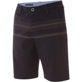 O'Neill Treehorn Stripe Men's Walkshort Shorts - Black