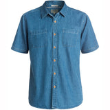 Quiksilver Corsair Men's Button Up Short-Sleeve Shirts - Indigo