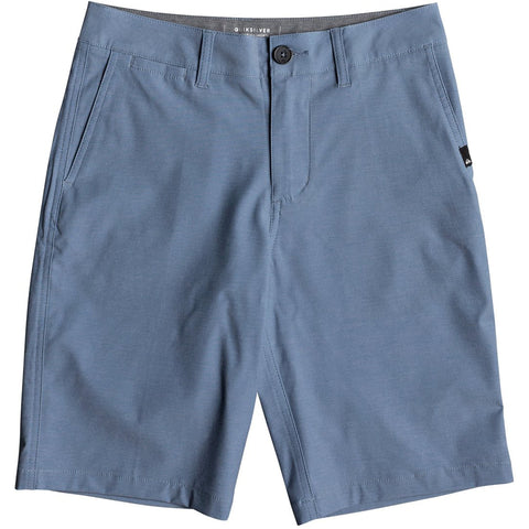 Quiksilver 8-16 Union Heather Amphibian Youth Boys Boardshort Shorts - Real Teal
