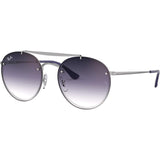 Ray-Ban Blaze Round Double Bridge Men's Lifestyle Sunglasses-0RB3614N