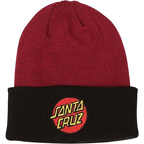 Santa Cruz Classic Dot Long Shoreman Adult Beanie Hats-44441138