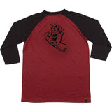 Santa Cruz SCS Hand Raglan Men's 3/4-Sleeve Shirts-44642137